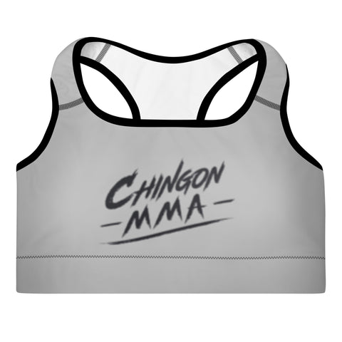 Chingon Classic MMA Ladies Padded Sports bra- Grey