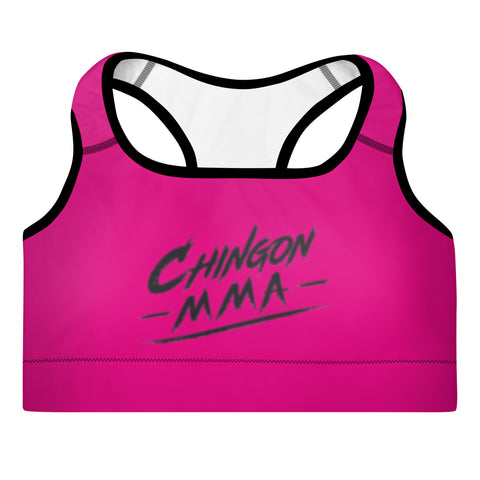 Chingon Classic MMA Ladies Padded Sports bra- Pink