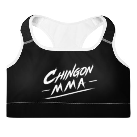 Chingon Classic MMA Ladies Padded Sports bra- Black