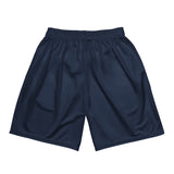 Pantalones cortos de malla Chingon Classic White Script para hombre - Azul marino
