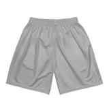 Chingon Classic White Script Mesh Shorts- Grey