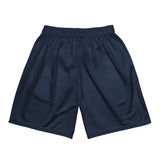 Chingon Classic Black Script Men Mesh Shorts- Navy