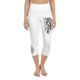 Chingon Classic Black Script Ladies Capri Leggings