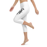 Chingon Classic Black Script Ladies Capri Leggings