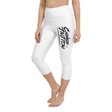 Chingon Classic Black Script Ladies Capri Leggings