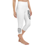 Chingon Classic Black Script Ladies Capri Leggings