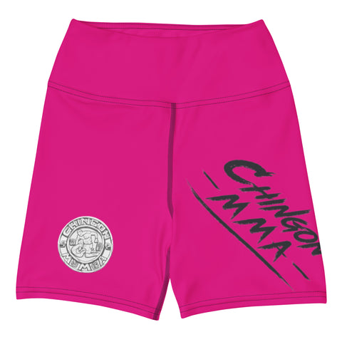 Pantalones cortos de yoga para mujer Chingon Classic MMA - Rosa