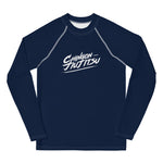 Rash Guard juvenil Chingon Classic White Script - Azul marino