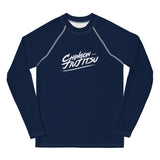 Rash Guard juvenil Chingon Classic White Script - Azul marino