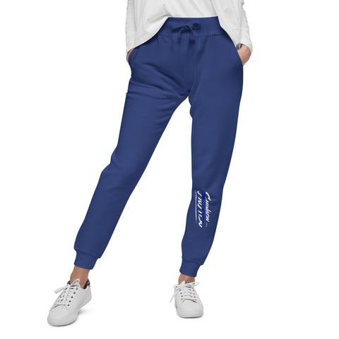 Back the Blue Pantalones deportivos de forro polar para mujer