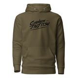 Chingon Classic Black Script Sudadera con capucha para hombre