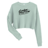 Chingon Classic Black Script Crop Sweatshirt