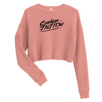 Chingon Classic Black Script Crop Sweatshirt