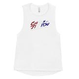 Patriotic Ladies Muscle Tank